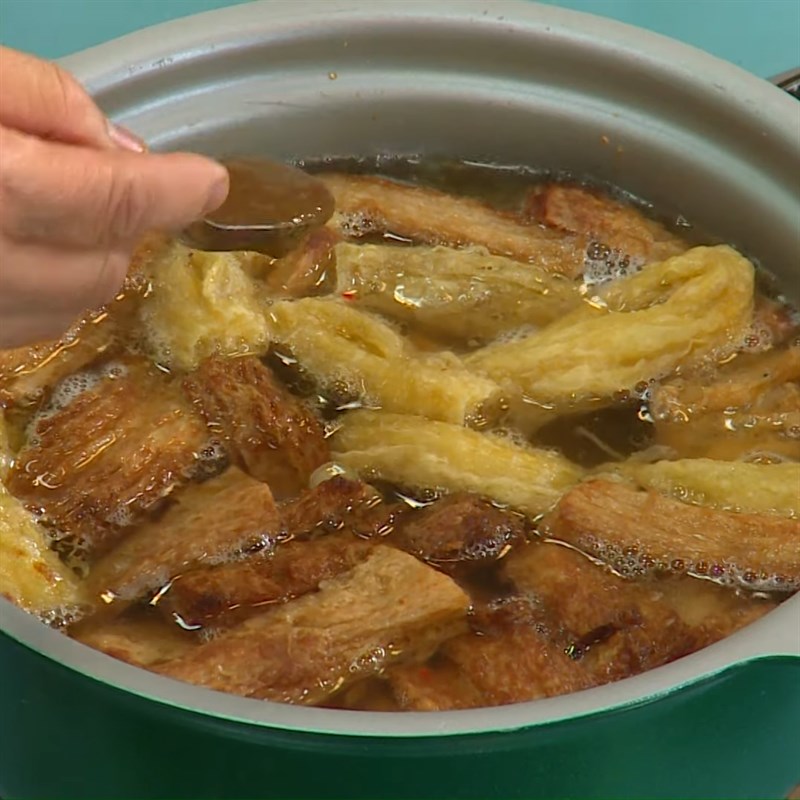 Bước 3 Nấu nước lèo Bún gỏi già chay