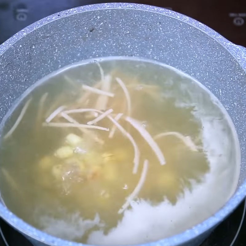 Bước 5 Nấu súp Súp nấm lươn