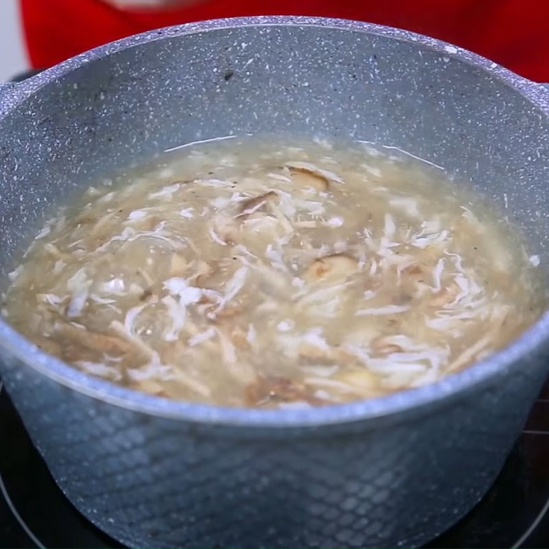 Bước 5 Nấu súp Súp nấm lươn