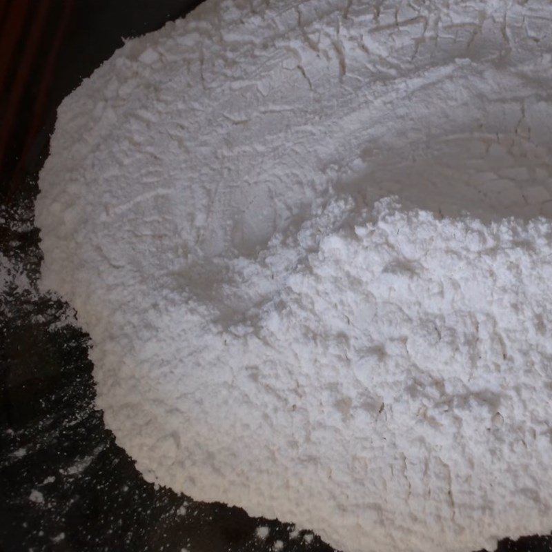 Bước 2 Rang bột nếp Kẹo chỉ