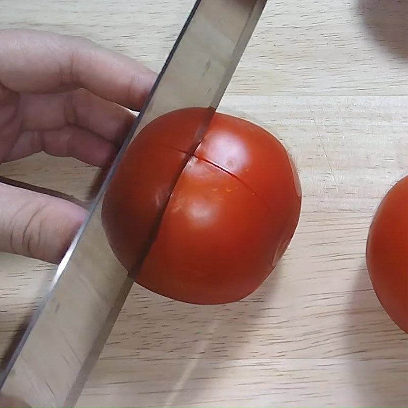 Bước 1 Sơ chế nguyên liệu Bánh cà chua