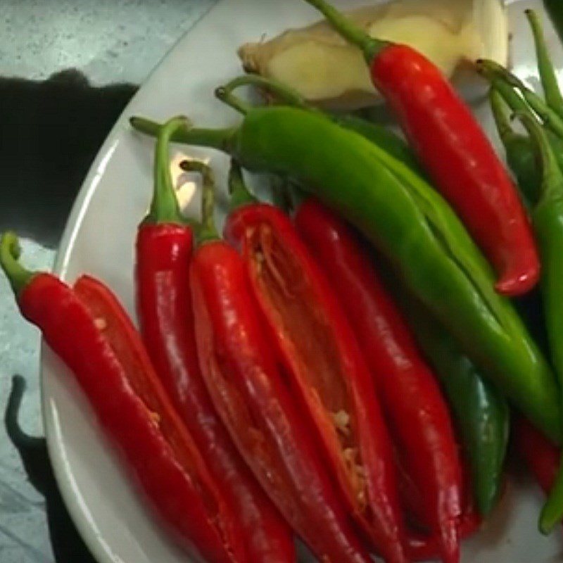 Bước 1 Sơ chế nguyên liệu Kim chi ớt chay