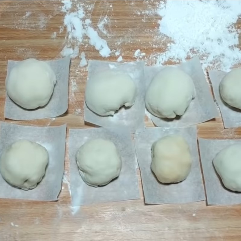 Bước 6 Tạo hình bánh Bánh bao nhân phô mai sữa