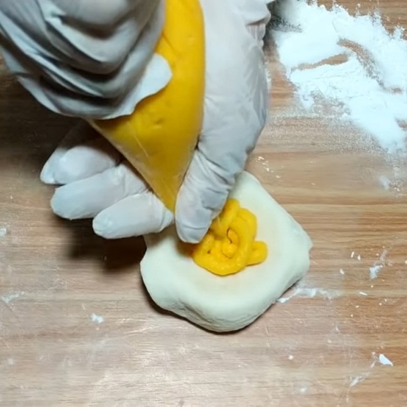 Bước 6 Tạo hình bánh Bánh bao nhân phô mai sữa