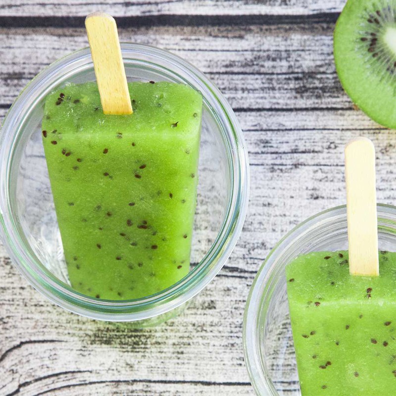 Bước 4 Thành phẩm Kem kiwi với nước trái cây