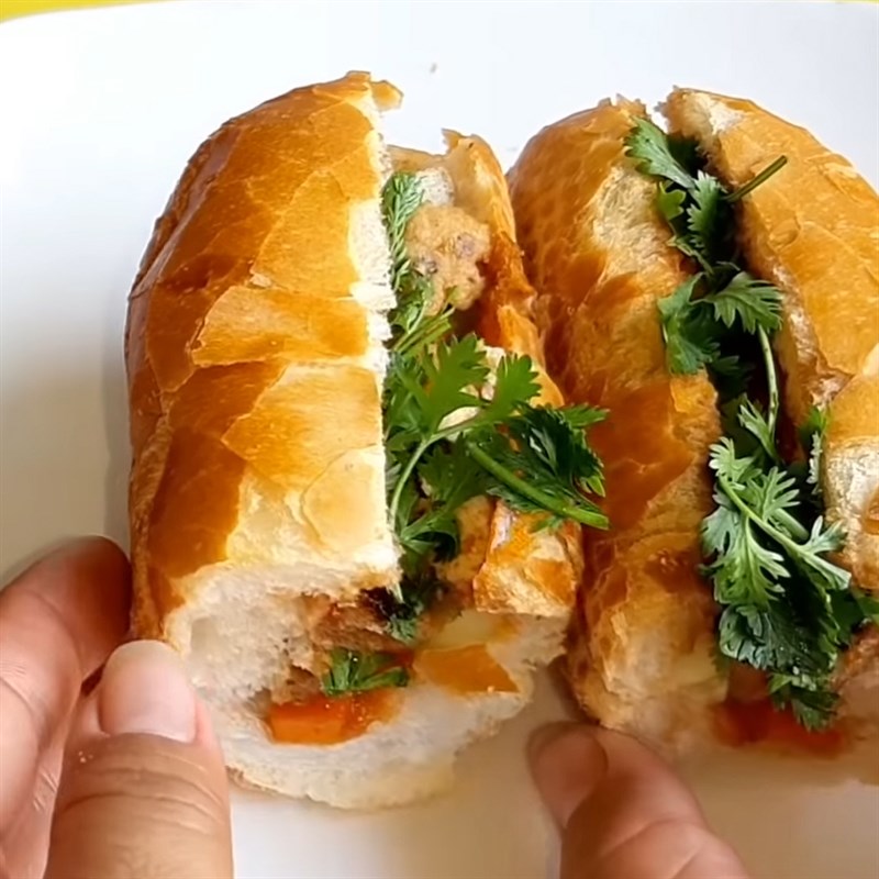 Bước 5 Thành phẩm Bánh mì thịt chay