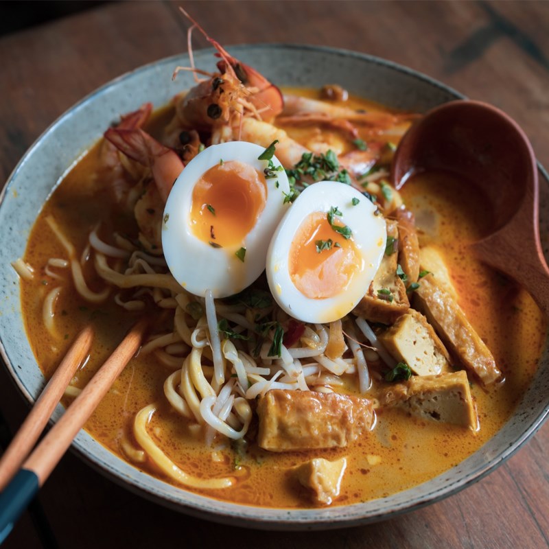 Bước 4 Thành phẩm Cà ri Laksa