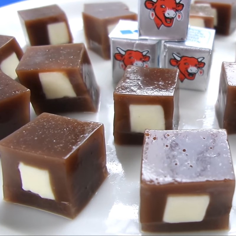 Bước 5 Thành phẩm Thạch milo cube nhân phô mai