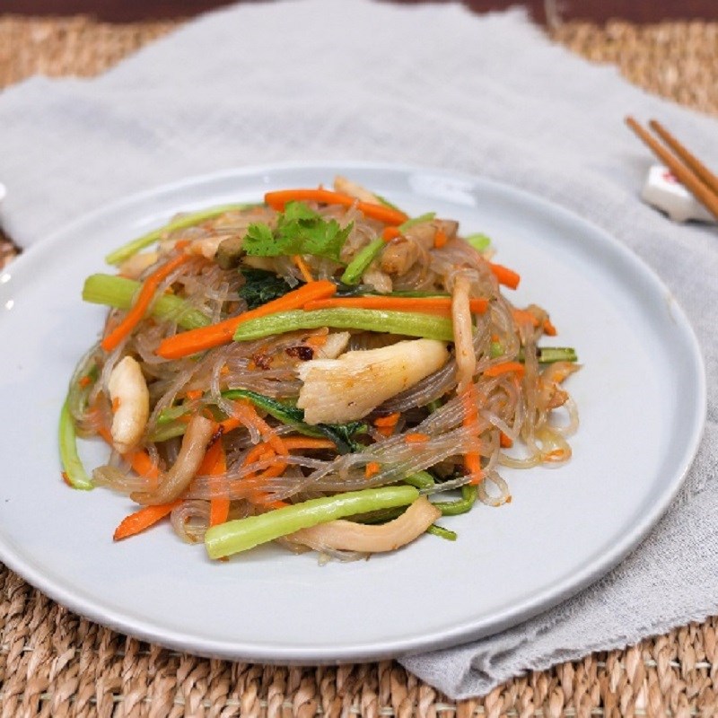 Bước 5 Thành phẩm Miến cua xào chay