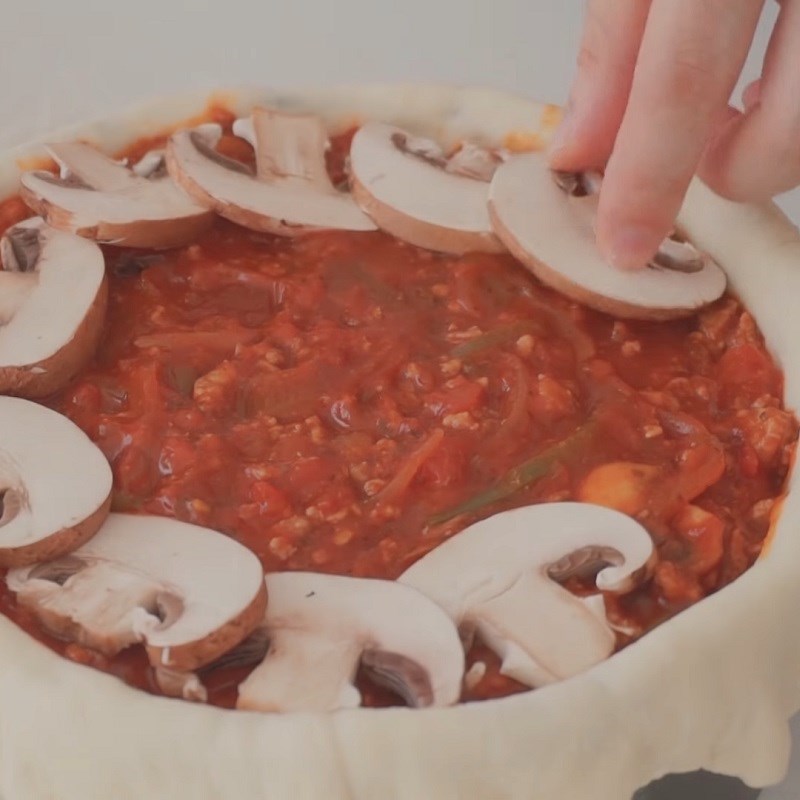 Bước 6 Trang trí và nướng bánh Pizza Chicago