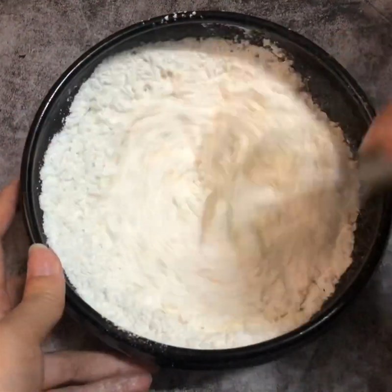 Bước 2 Trộn bột bánh Bánh sữa đậu Đài Loan