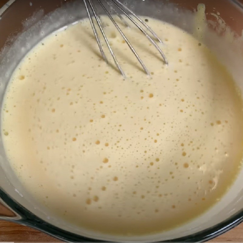 Bước 1 Trộn hỗn hợp nhân bánh Bánh su kem sầu riêng