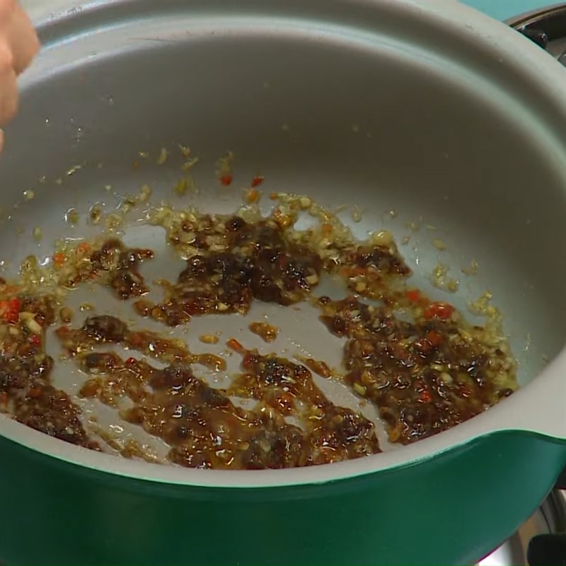 Bước 1 Xào mắm ruốc chay Bún gỏi già chay