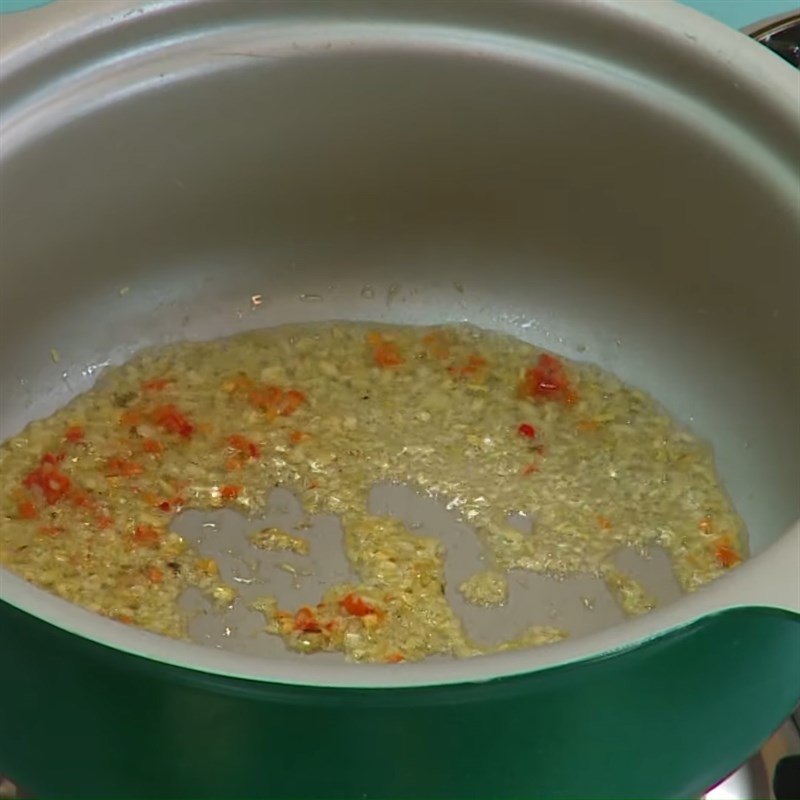 Bước 1 Xào mắm ruốc chay Bún gỏi già chay