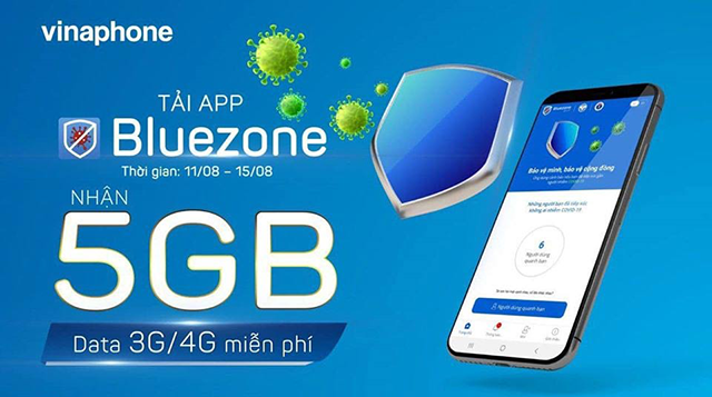 Cách nhận 5GB data miễn phí khi cài ứng dụng Bluezone