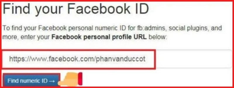 Cách xem ID Facebook bằng Lookup-ID