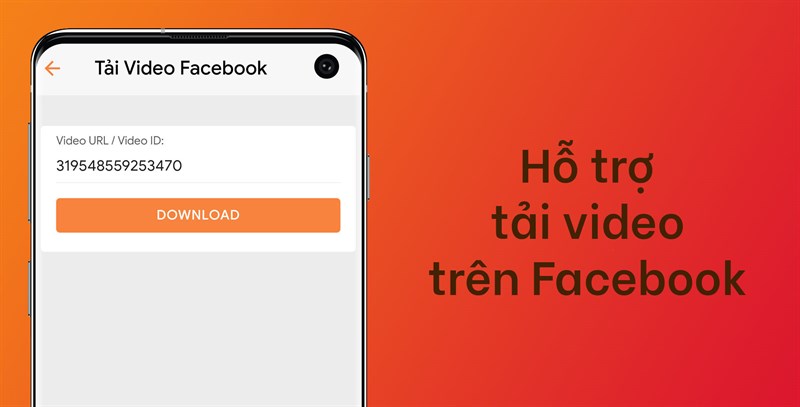 hỗ trợ tải video trên Facebook