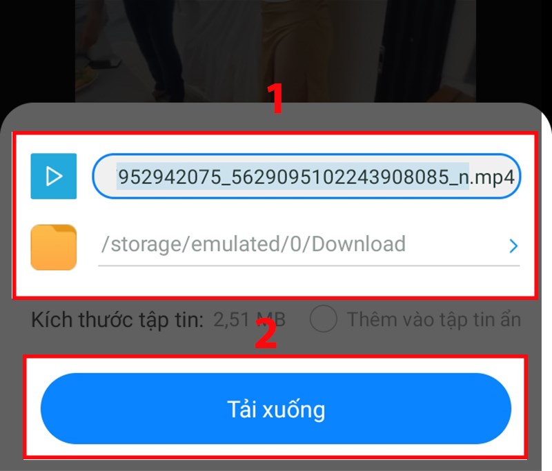Tải story Facebook
