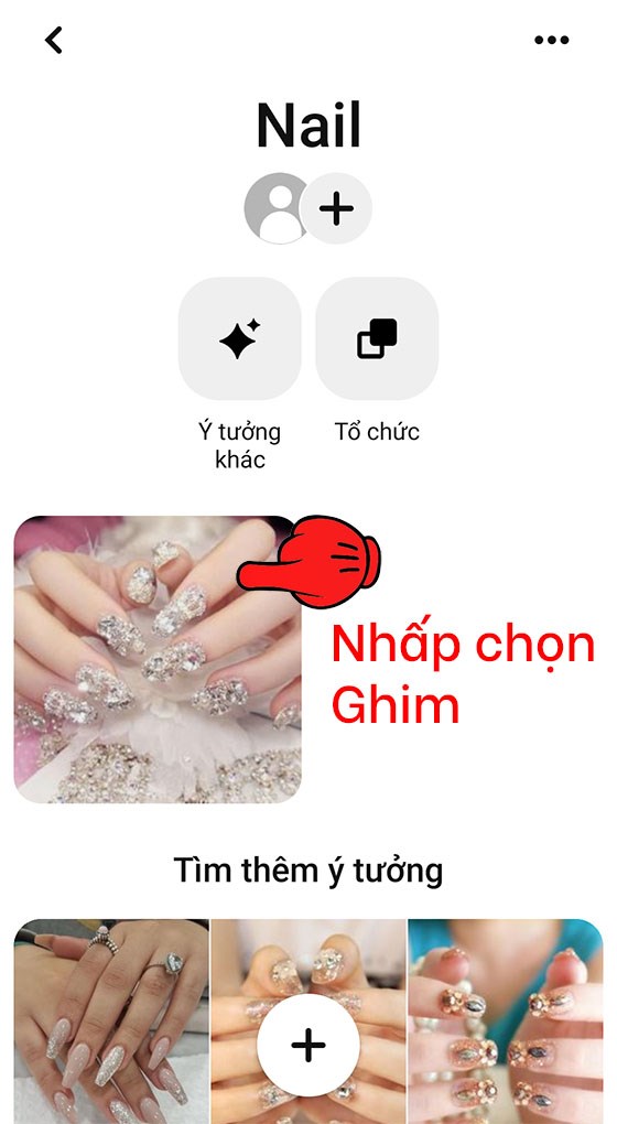 Nhấn chọn Ghim