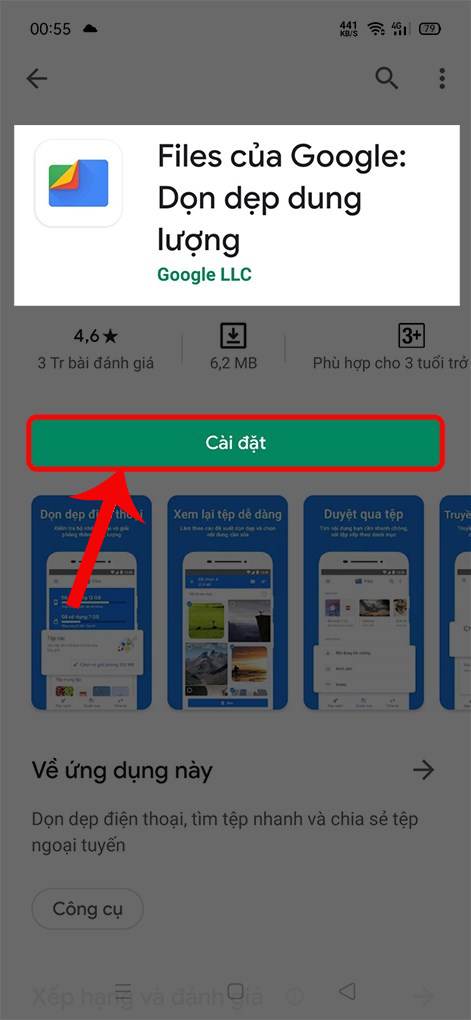 C&aacute;ch giải ph&oacute;ng dung lượng điện thoại bằng ứng dụng Google Files