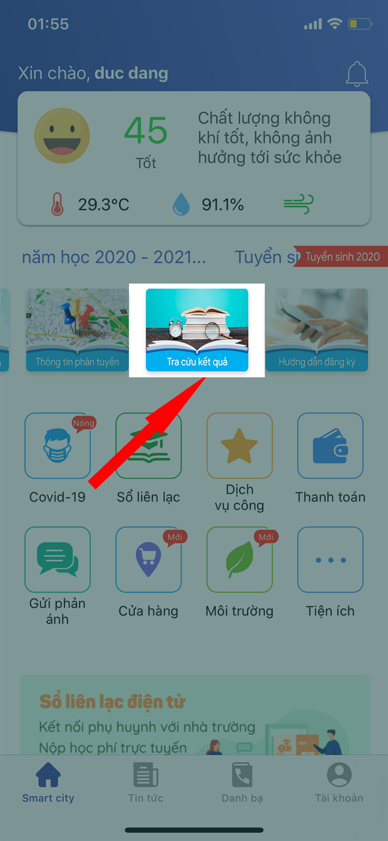 tuyển sinh trực tuyến v&agrave;o lớp 6