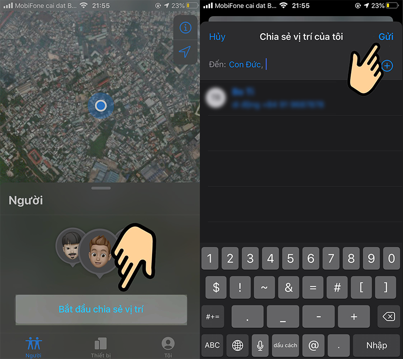 Cách theo dõi, chia sẻ vị trí người thân trên iPhone