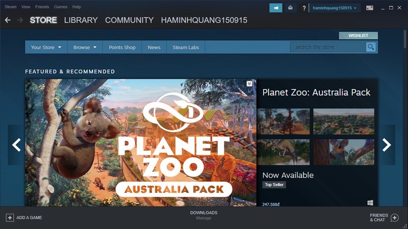 Đăng nhập tài khoản Steam