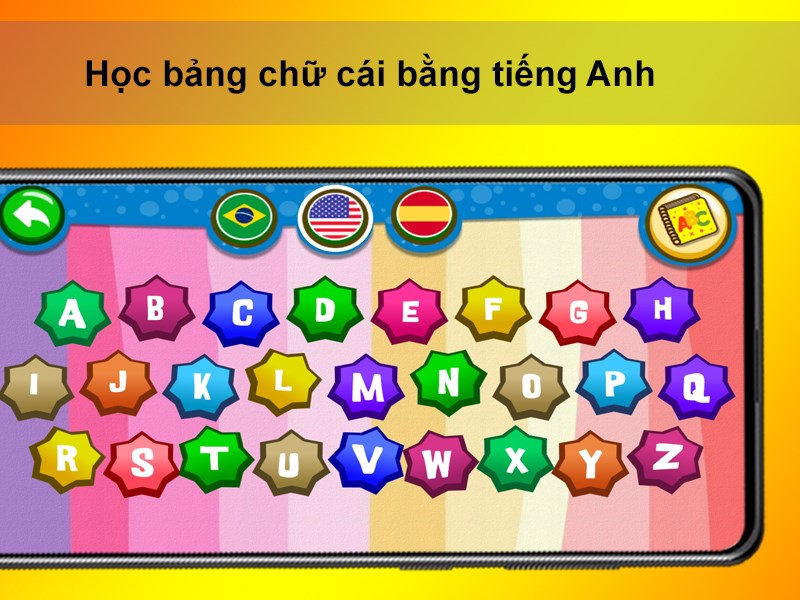 Học bảng chữ c&aacute;i bằng tiếng Anh