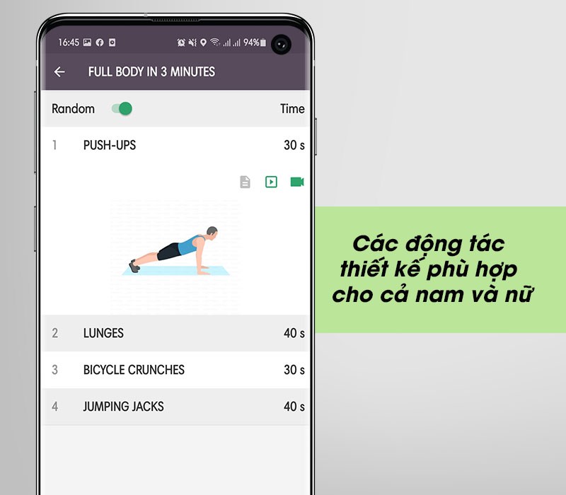 C&aacute;c động t&aacute;c thiết kề ph&ugrave; hợp cho cả nam v&agrave; nữ