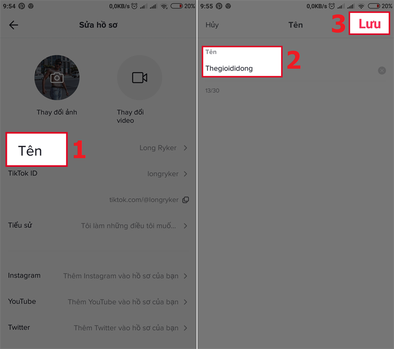 Cách đổi tên người dùng, ID TikTok trên điện thoại, máy tính đơn giản