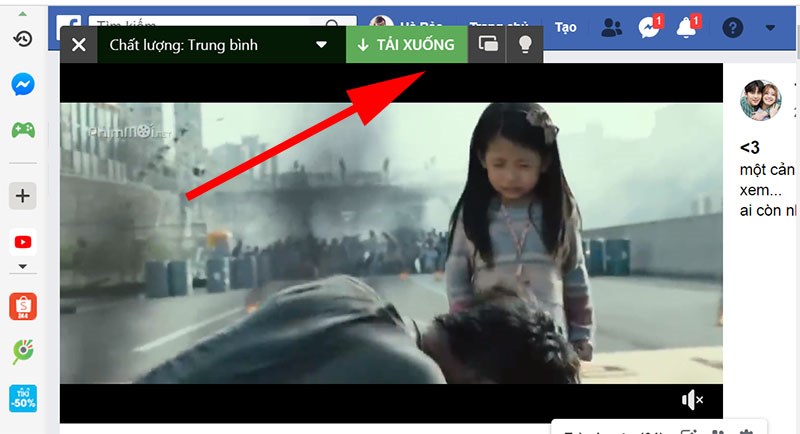 Tải video tr&ecirc;n Facebook bằng tr&igrave;nh duyệt Cốc Cốc