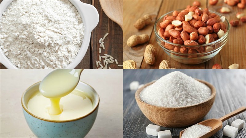 Nguyên liệu món nạp năng lượng kẹo chỉ