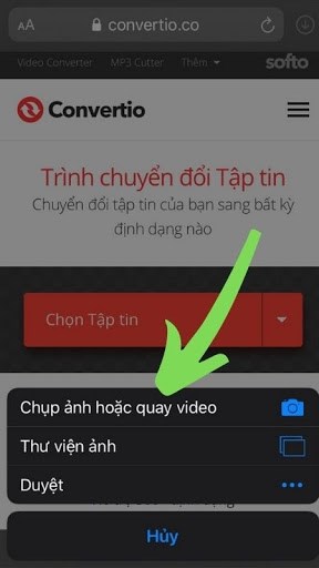 TikTok thành nhạc chuông bằng Convertio