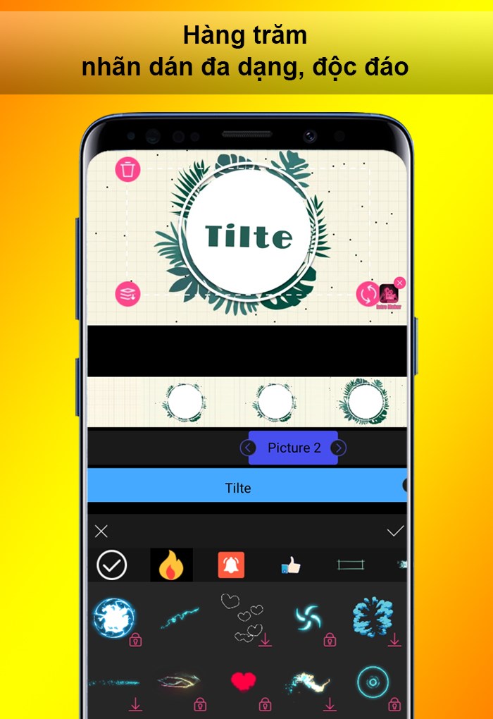 H&agrave;ng trăm nh&atilde;n d&aacute;n đa dạng, độc đ&aacute;o