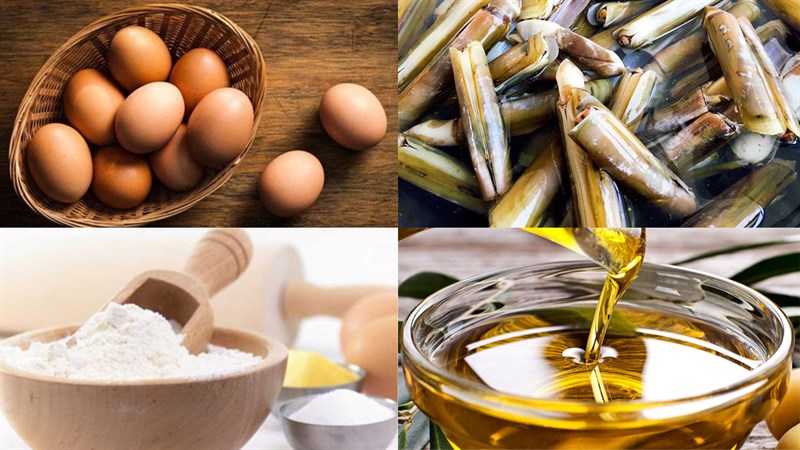 Nguyên liệu món ăn ốc móng tay chiên