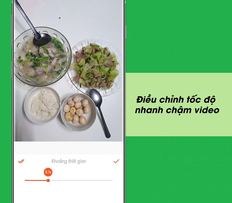 Điều chỉnh tốc độ nhanh chậm video