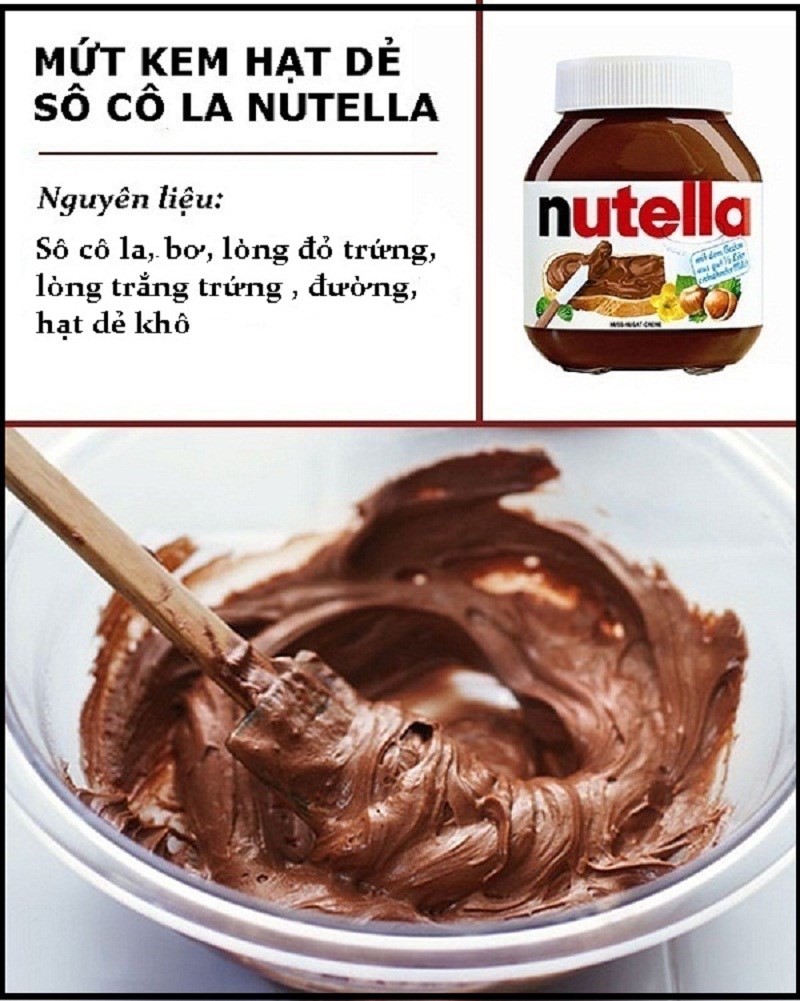 Mứt kem hạt dẻ s&ocirc; c&ocirc; la Nutella