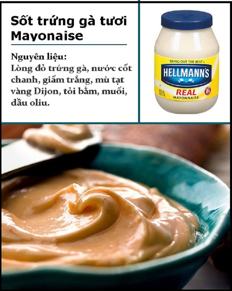 Sốt trứng g&agrave; tươi hay c&ograve;n gọi l&agrave; Mayonnaise