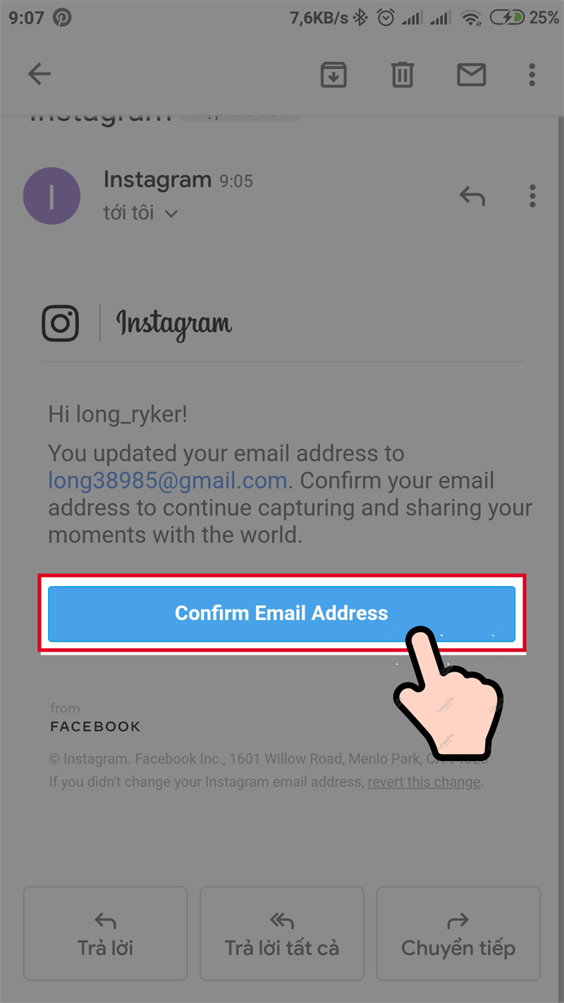 Xác nhận email