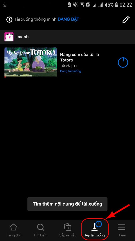 L&uacute;c n&agrave;y, bạn c&oacute; thể chọn mục Tệp tải xuống để xem danh s&aacute;ch tải xuống của m&igrave;nh