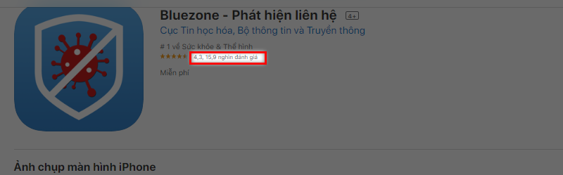 đ&aacute;nh gi&aacute; tr&ecirc;n iOS