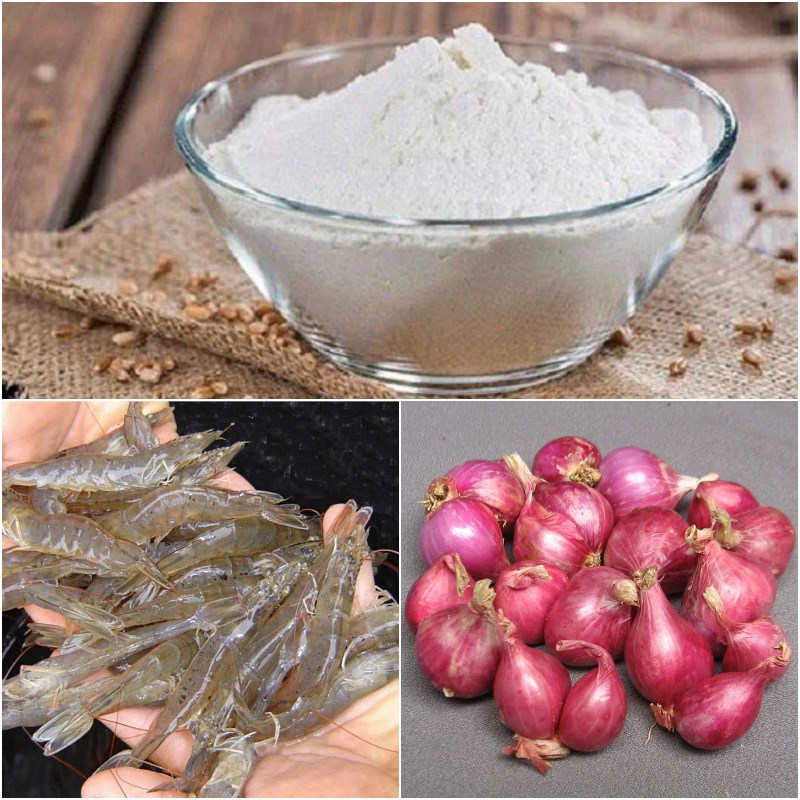 Nguyên liệu món ăn bánh bột lọc huế