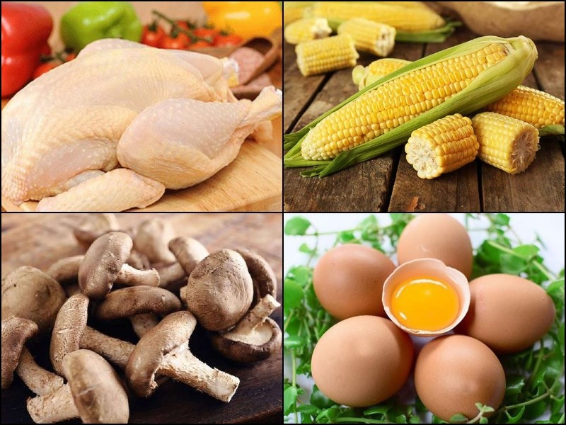 Thành phần súp gà