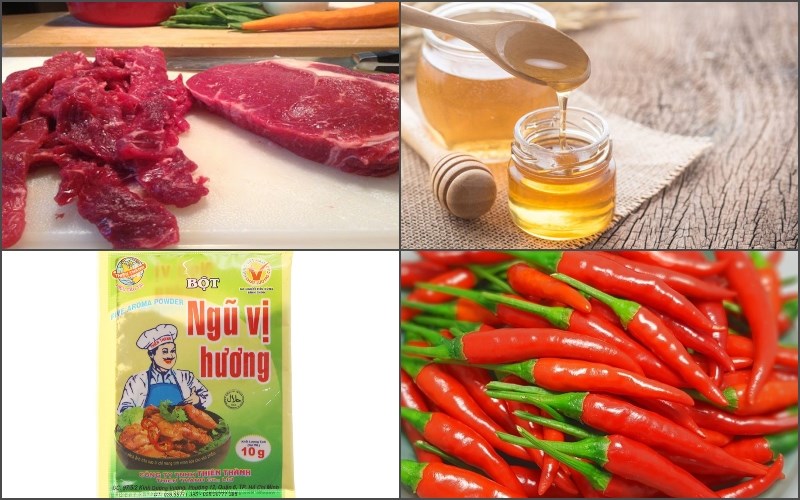 Nguyên liệu làm thịt bò khô