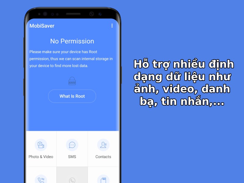  Hỗ trợ nhiều định dạng dữ liệu như ảnh, video, danh bạ, tin nhắn,...