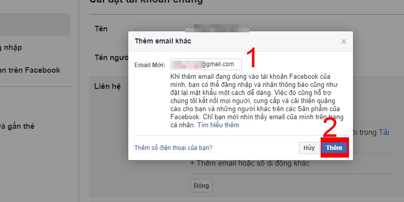 Muon xoa đăng ký facebook từ gmail