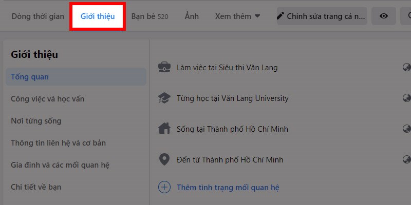 đặt biệt hiệu trên Facebook cá nhân bằng máy tính