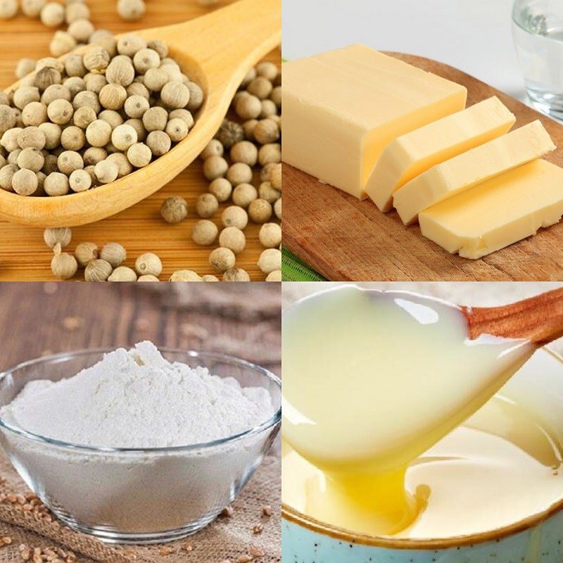 Nguyên liệu món ăn nước xốt bechamel