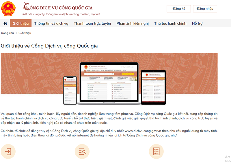cổng dịch vụ công