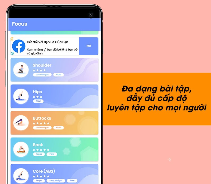 Đa dạng b&agrave;i tập, đầy đủ cấp độ luy&ecirc;n tập cho mọi người